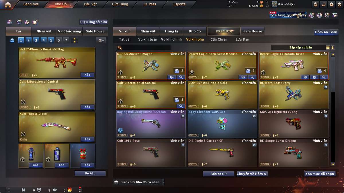 shop acc cf uy tin gia re
